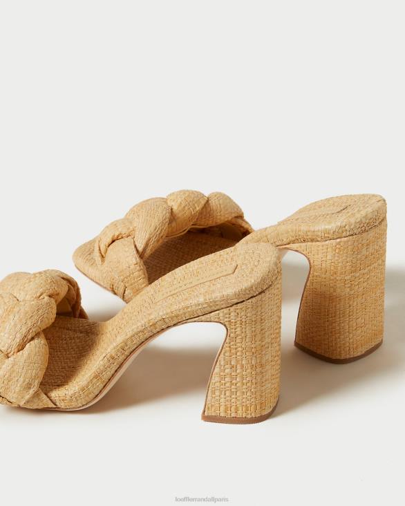 femmes Loeffler Randall naturel mule courbe tressée freya chaussures 8HL841