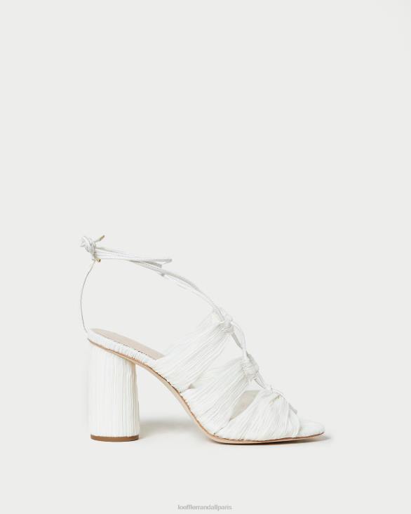 femmes Loeffler Randall perle sandale plissée à lacets teresa chaussures 8HL883