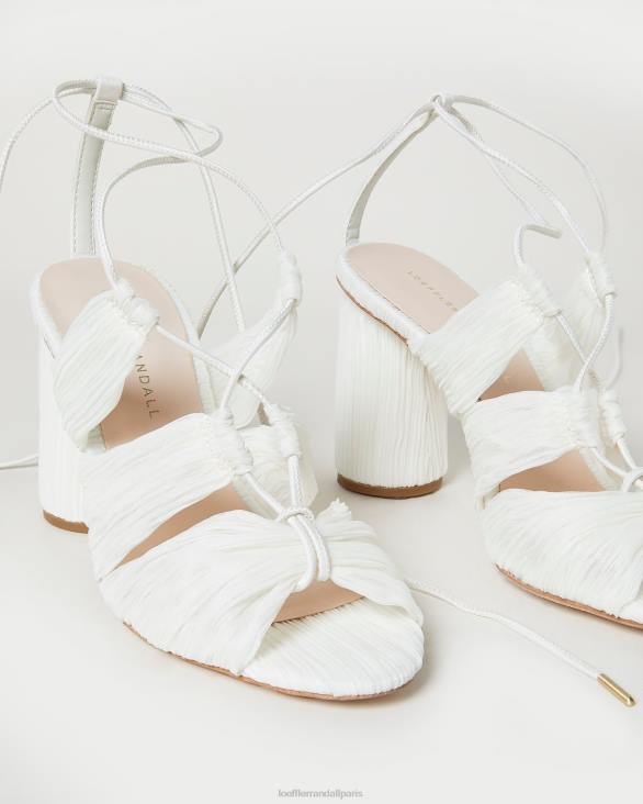 femmes Loeffler Randall perle sandale plissée à lacets teresa chaussures 8HL883