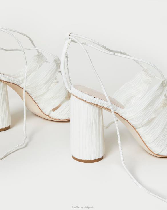 femmes Loeffler Randall perle sandale plissée à lacets teresa chaussures 8HL883