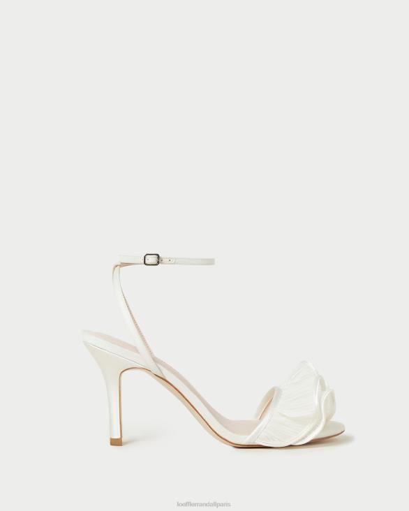 femmes Loeffler Randall perle sandale à talon et volants Estella chaussures 8HL842