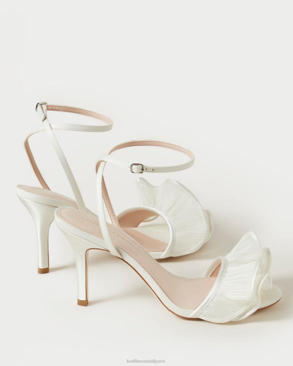 femmes Loeffler Randall perle sandale à talon et volants Estella chaussures 8HL842