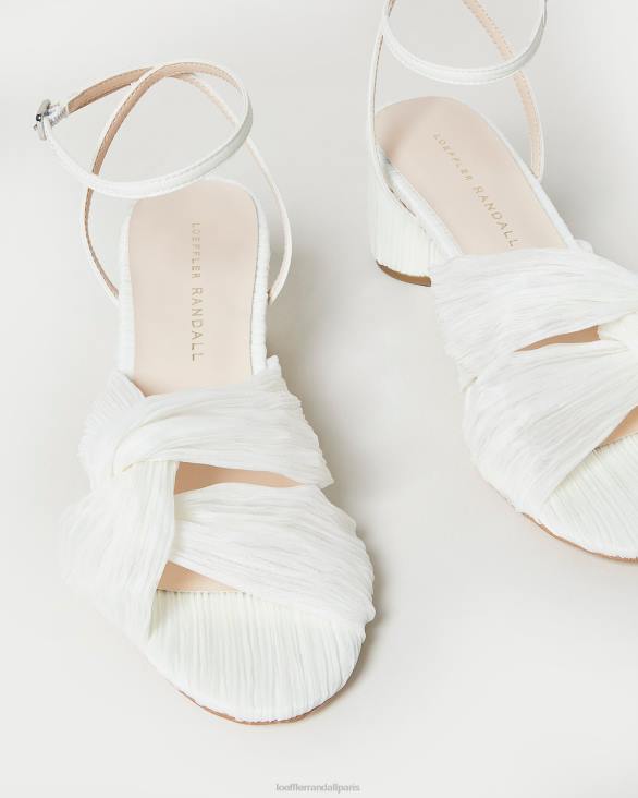 femmes Loeffler Randall perle talon torsadé plissé raegan chaussures 8HL833