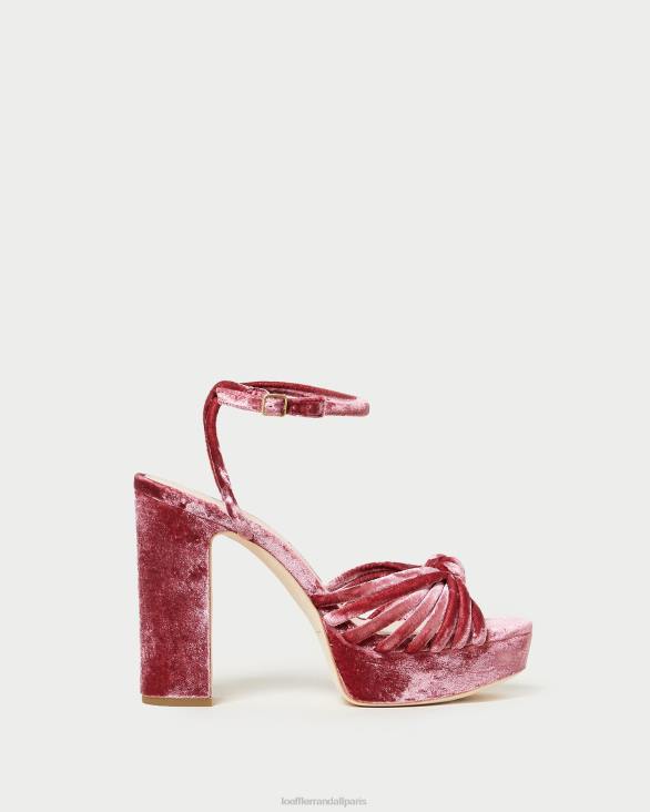 femmes Loeffler Randall thé rose sandale à plateforme à nœud rivka chaussures 8HL848
