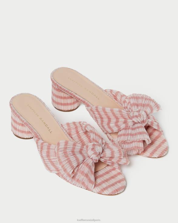 femmes Loeffler Randall vichy rose tendre talon à nœud emilia chaussures 8HL879