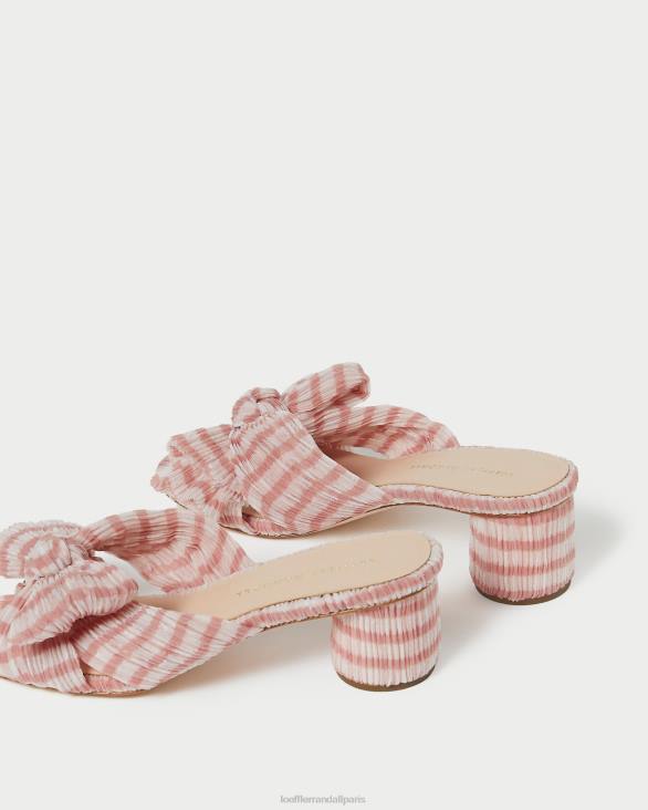 femmes Loeffler Randall vichy rose tendre talon à nœud emilia chaussures 8HL879