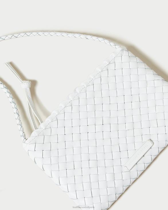 femmes Loeffler Randall blanc sac à bandoulière tissé marison Sacs 8HL8330