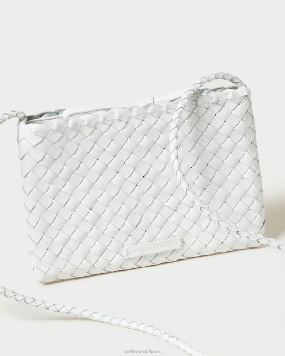 femmes Loeffler Randall blanc sac à bandoulière tissé marison Sacs 8HL8330