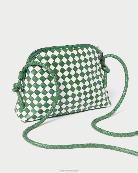 femmes Loeffler Randall émeraude brillant/blanc mini sac à bandoulière Marybeth Sacs 8HL8331