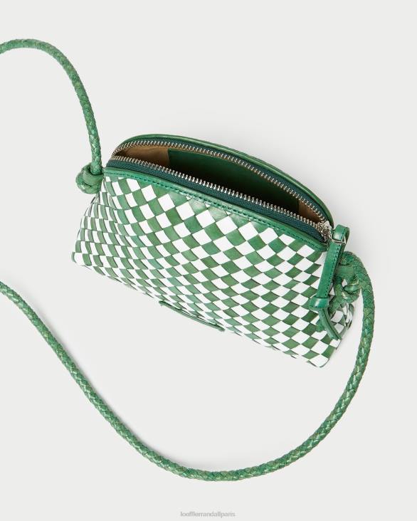 femmes Loeffler Randall émeraude brillant/blanc mini sac à bandoulière Marybeth Sacs 8HL8331