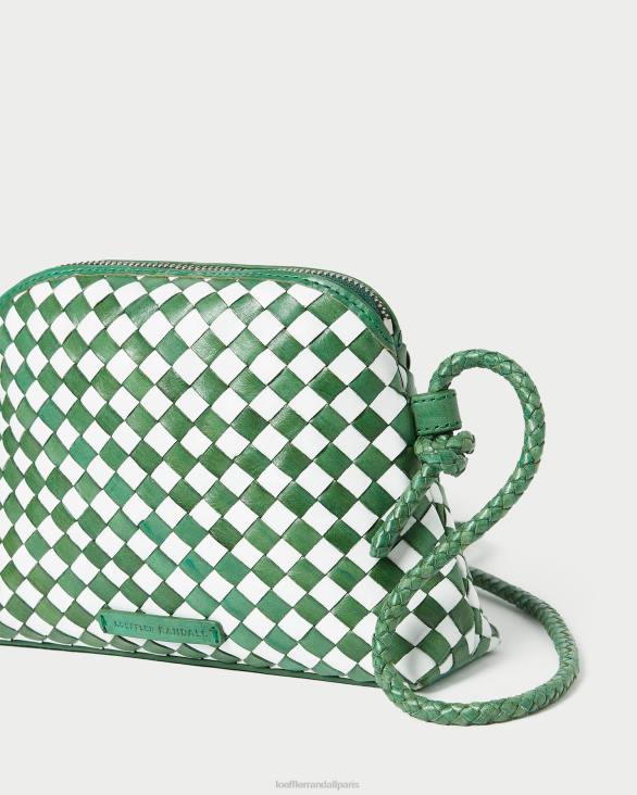 femmes Loeffler Randall émeraude brillant/blanc mini sac à bandoulière Marybeth Sacs 8HL8331