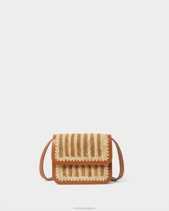 femmes Loeffler Randall naturel/marron/cognac sac à bandoulière au crochet Kenton Sacs 8HL8328