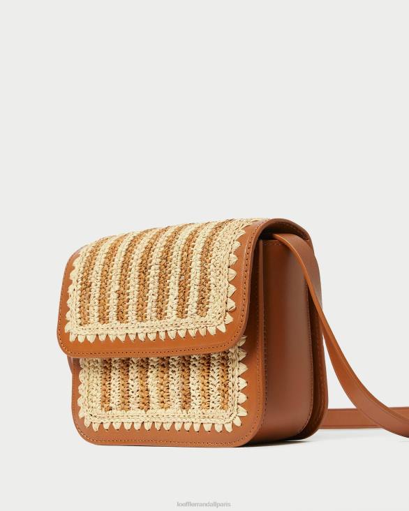 femmes Loeffler Randall naturel/marron/cognac sac à bandoulière au crochet Kenton Sacs 8HL8328