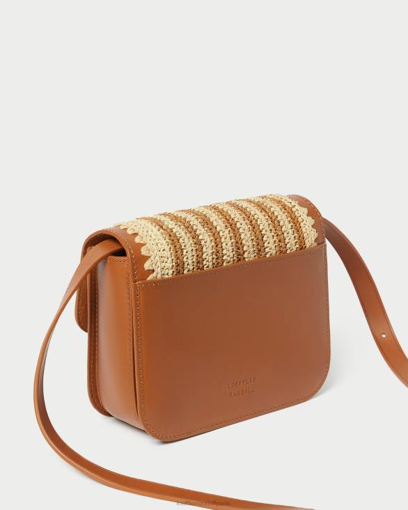 femmes Loeffler Randall naturel/marron/cognac sac à bandoulière au crochet Kenton Sacs 8HL8328