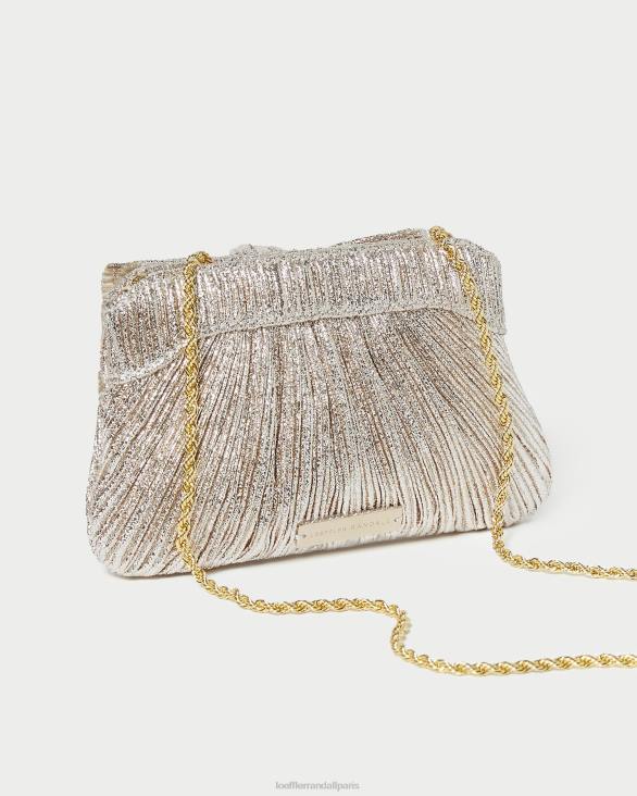 femmes Loeffler Randall Champagne pochette rochelle à petit nœud Sacs 8HL8395