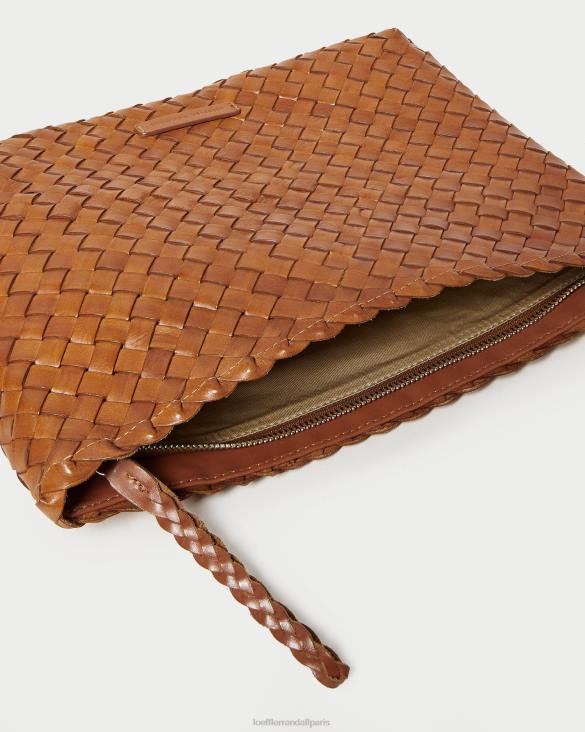 femmes Loeffler Randall Charpente pochette tissée plate Marissa Sacs 8HL8353