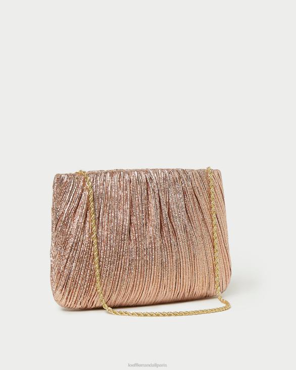 femmes Loeffler Randall dune pochette plissée plate brit Sacs 8HL8366