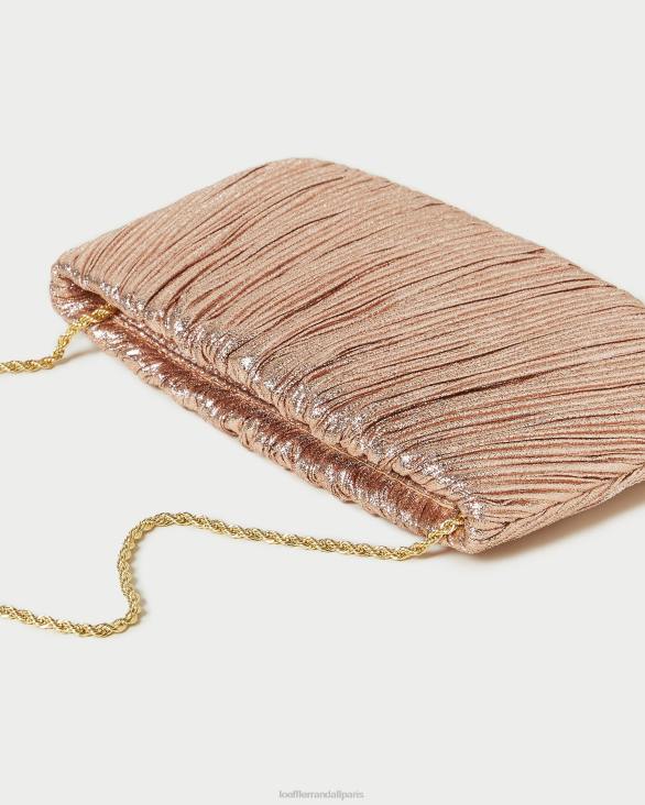femmes Loeffler Randall dune pochette plissée plate brit Sacs 8HL8366