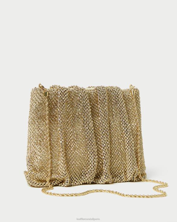 femmes Loeffler Randall foins pochette froncée à strass ember Sacs 8HL8385
