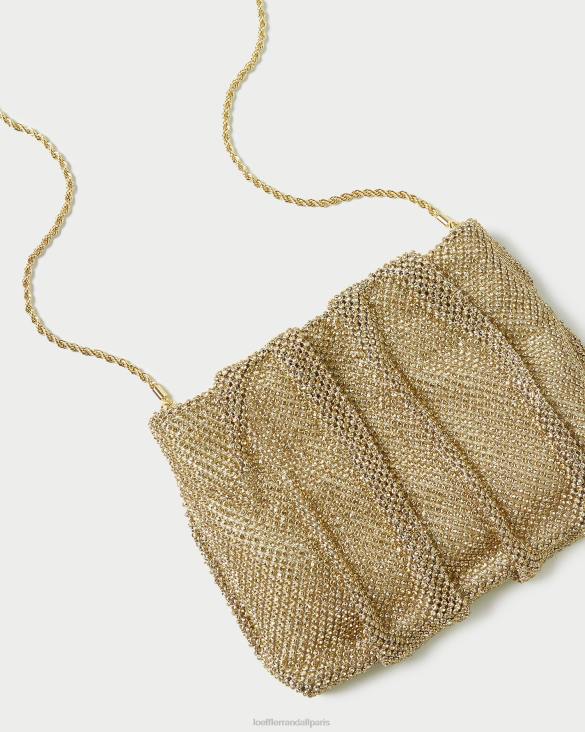 femmes Loeffler Randall foins pochette froncée à strass ember Sacs 8HL8385