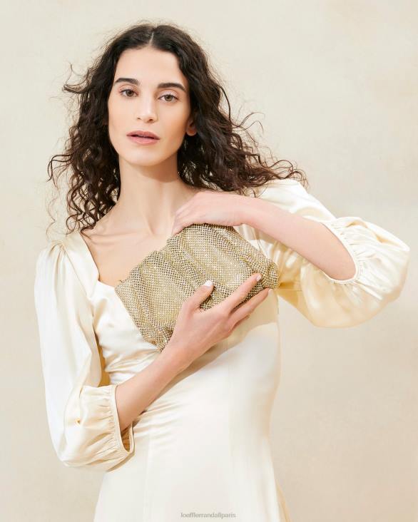 femmes Loeffler Randall foins pochette froncée à strass ember Sacs 8HL8385