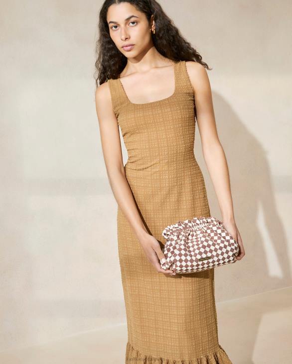 femmes Loeffler Randall marron/crème mini pochette Willa Sacs 8HL8383