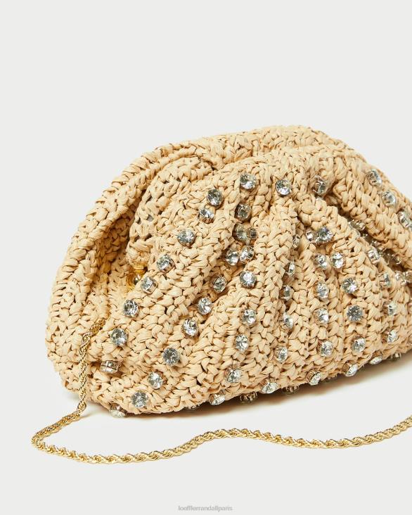 femmes Loeffler Randall naturel/clair pochette à dôme Bailey Sacs 8HL8389