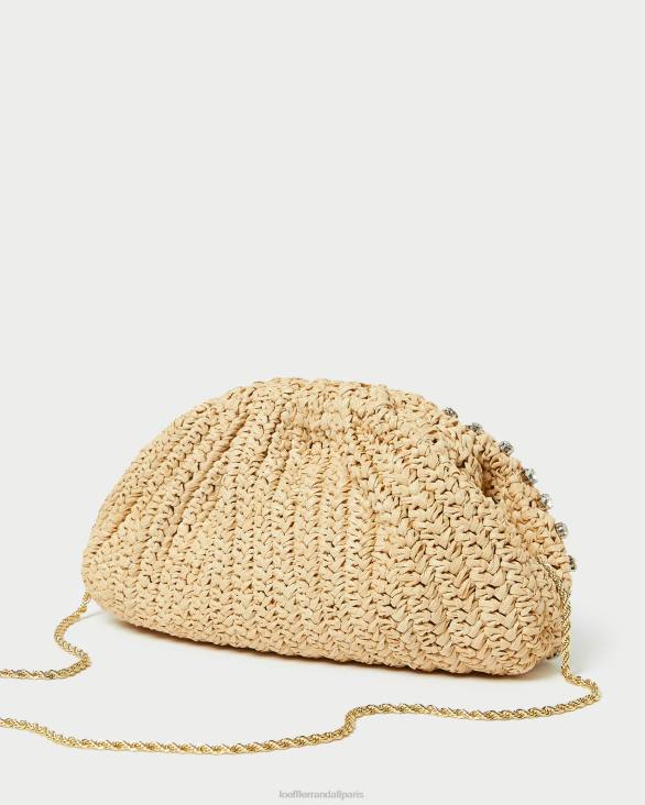 femmes Loeffler Randall naturel/clair pochette à dôme Bailey Sacs 8HL8389