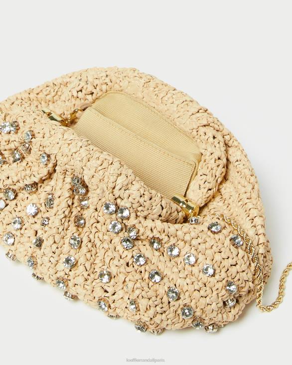 femmes Loeffler Randall naturel/clair pochette à dôme Bailey Sacs 8HL8389