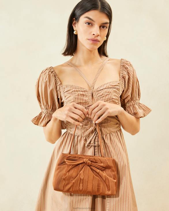 femmes Loeffler Randall noix de muscade iona - pochette à nœud bouffant Sacs 8HL8379