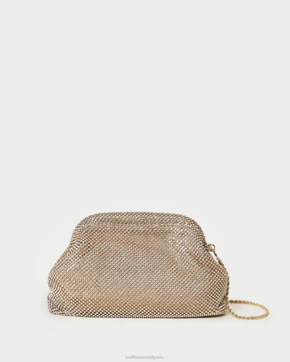 femmes Loeffler Randall or pochette à cadre en diamant doreen Sacs 8HL8337