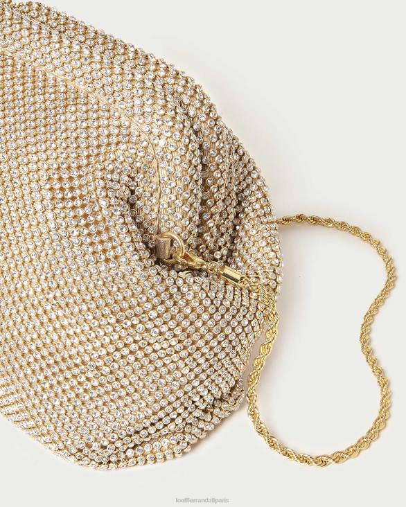 femmes Loeffler Randall or pochette à cadre en diamant doreen Sacs 8HL8337