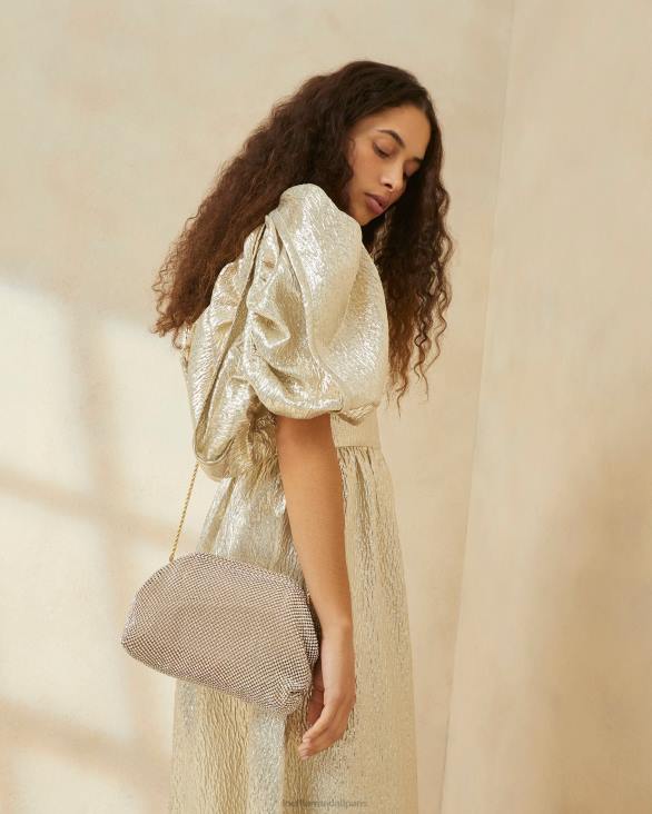 femmes Loeffler Randall or pochette à cadre en diamant doreen Sacs 8HL8337