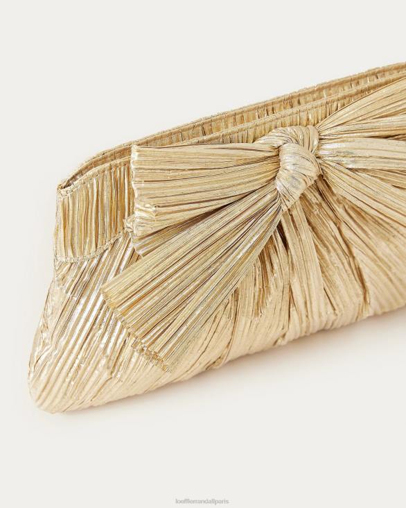 femmes Loeffler Randall or pochette à nœud Rayne Sacs 8HL8333