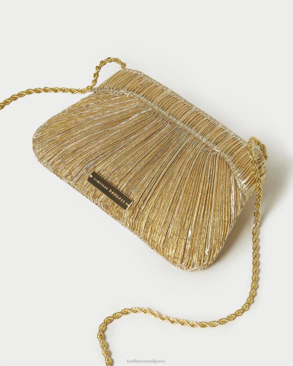 femmes Loeffler Randall or pochette rochelle à petit nœud Sacs 8HL8365