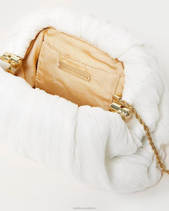 femmes Loeffler Randall perle pochette dôme plissée Bailey Sacs 8HL8360