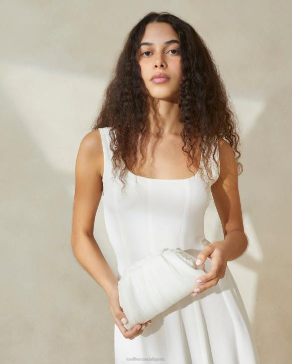 femmes Loeffler Randall perle pochette dôme plissée Bailey Sacs 8HL8360