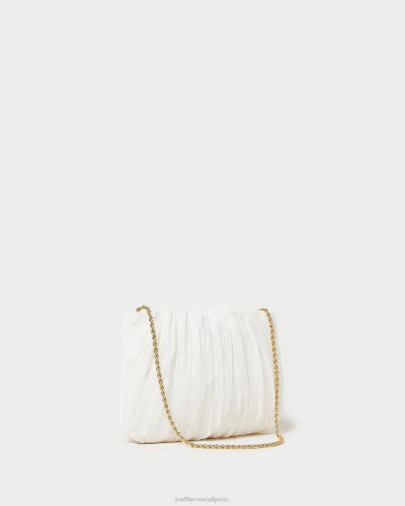femmes Loeffler Randall perle pochette plissée plate brit Sacs 8HL8362