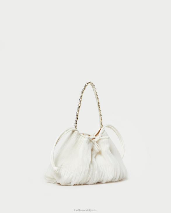 femmes Loeffler Randall perle pochette plissée à strass Layne Sacs 8HL8371