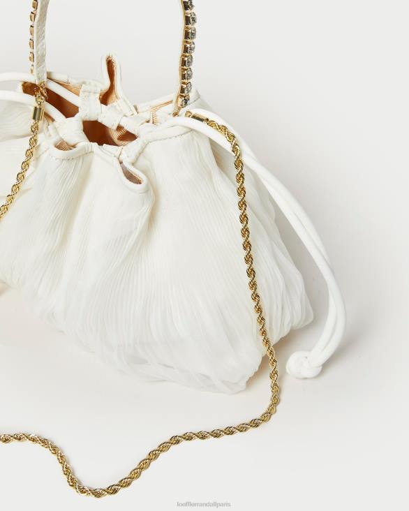 femmes Loeffler Randall perle pochette plissée à strass Layne Sacs 8HL8371