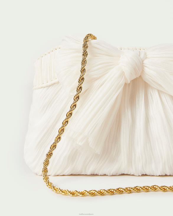 femmes Loeffler Randall perle pochette rochelle à petit nœud Sacs 8HL8340