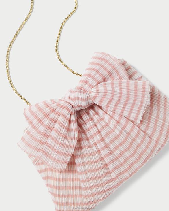 femmes Loeffler Randall vichy rose tendre pochette à nœud Rayne Sacs 8HL8380