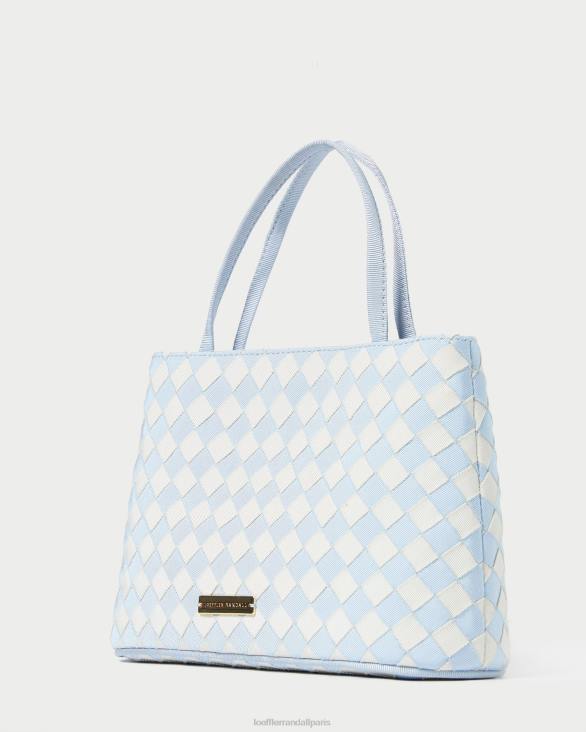 femmes Loeffler Randall bleu clair/crème mini fourre-tout Minnow Sacs 8HL8317