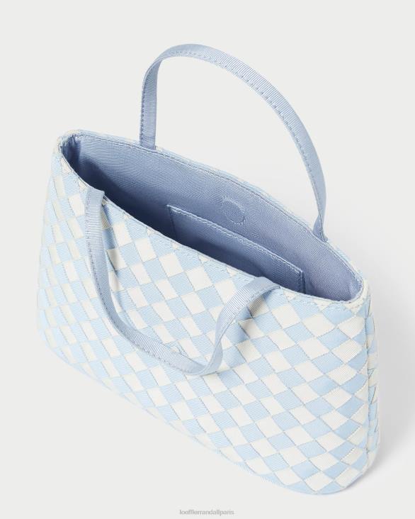 femmes Loeffler Randall bleu clair/crème mini fourre-tout Minnow Sacs 8HL8317