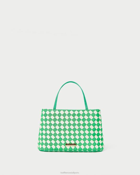 femmes Loeffler Randall vert/crème mini fourre-tout Minnow Sacs 8HL8320