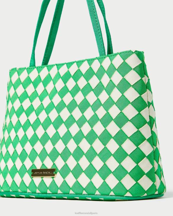 femmes Loeffler Randall vert/crème mini fourre-tout Minnow Sacs 8HL8320
