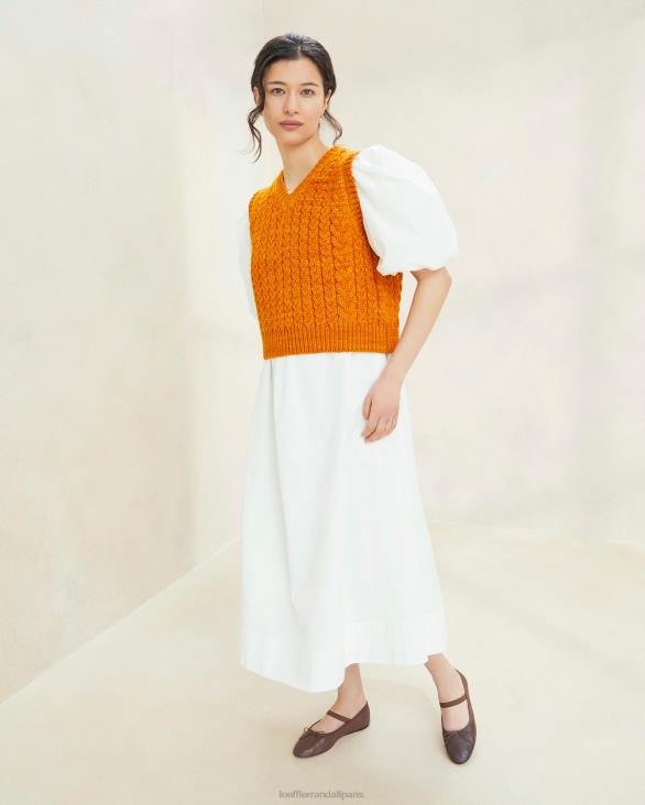 femmes Loeffler Randall coucher de soleil gilet à gros pull Rosie vêtements 8HL8256