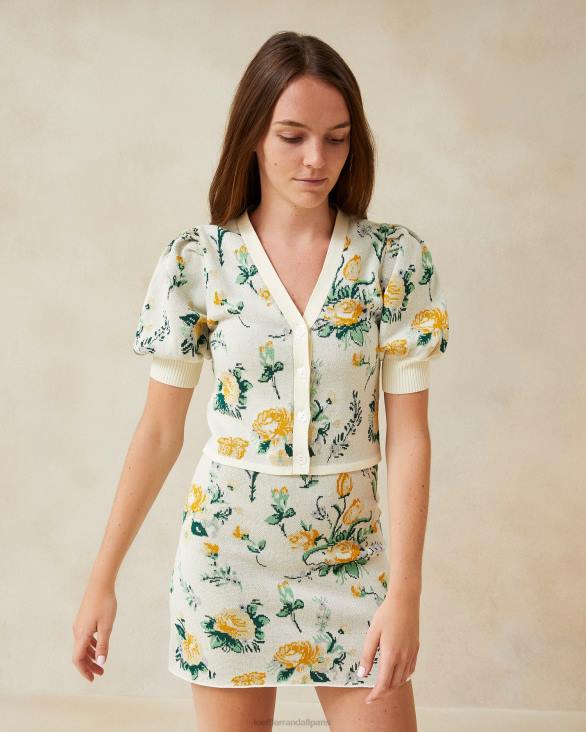 femmes Loeffler Randall nouvelle florale mini-jupe en jacquard Connie vêtements 8HL8245