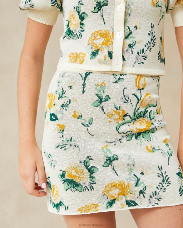 femmes Loeffler Randall nouvelle florale mini-jupe en jacquard Connie vêtements 8HL8245