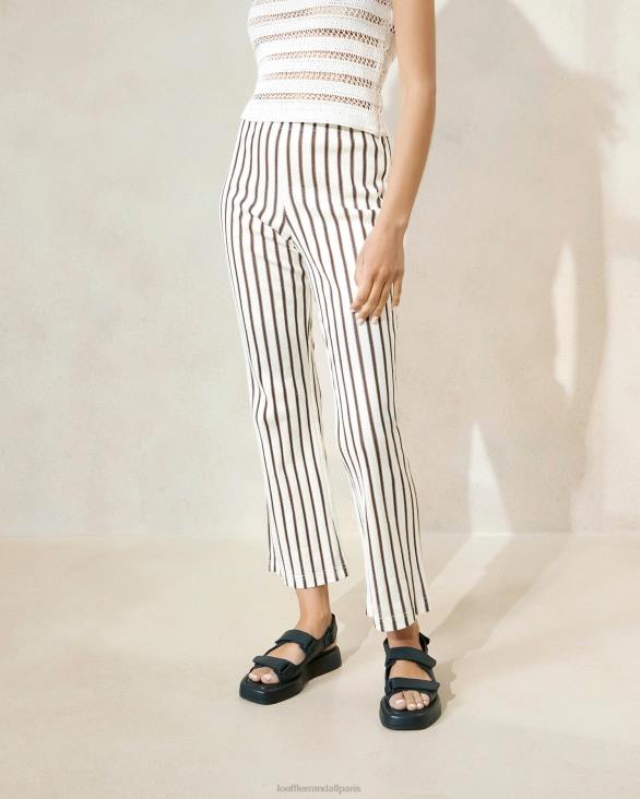 femmes Loeffler Randall bande marron alex d pantalon vêtements 8HL8230